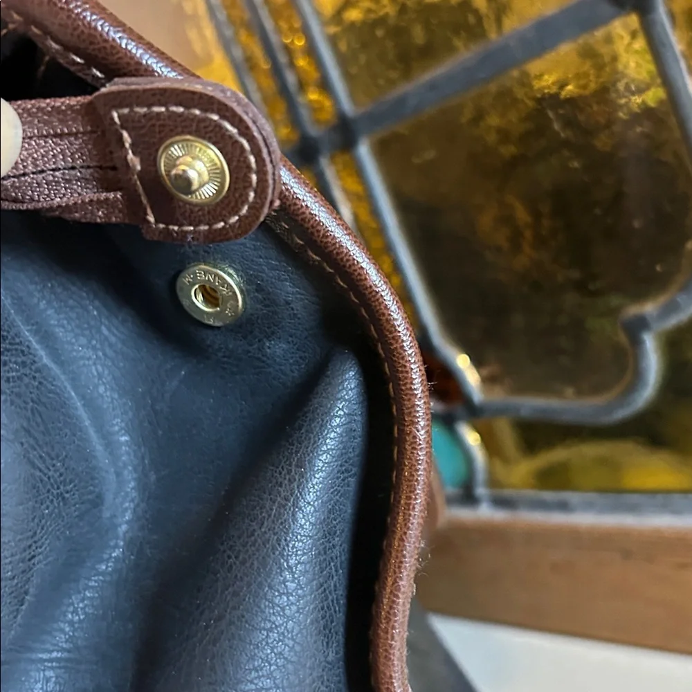 Liz Claiborne Black and Brown Handbag